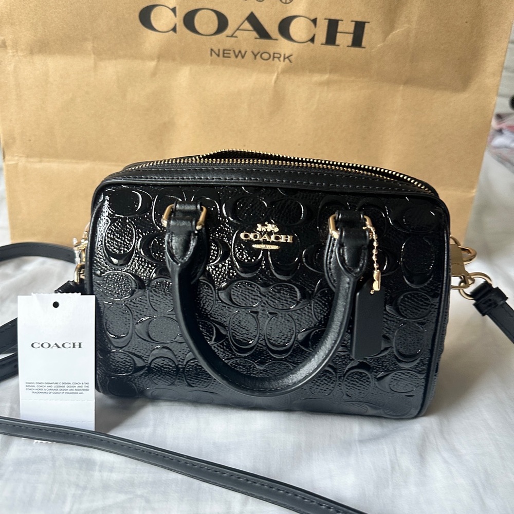 COACH MINI ROWAN CROSSBODY IN SIGNATURE LEATHER Limited Edition